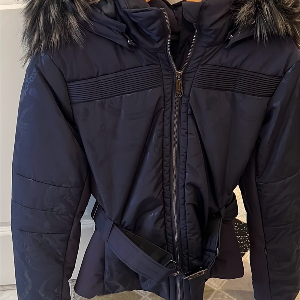 Ski jacket. Police Blanc